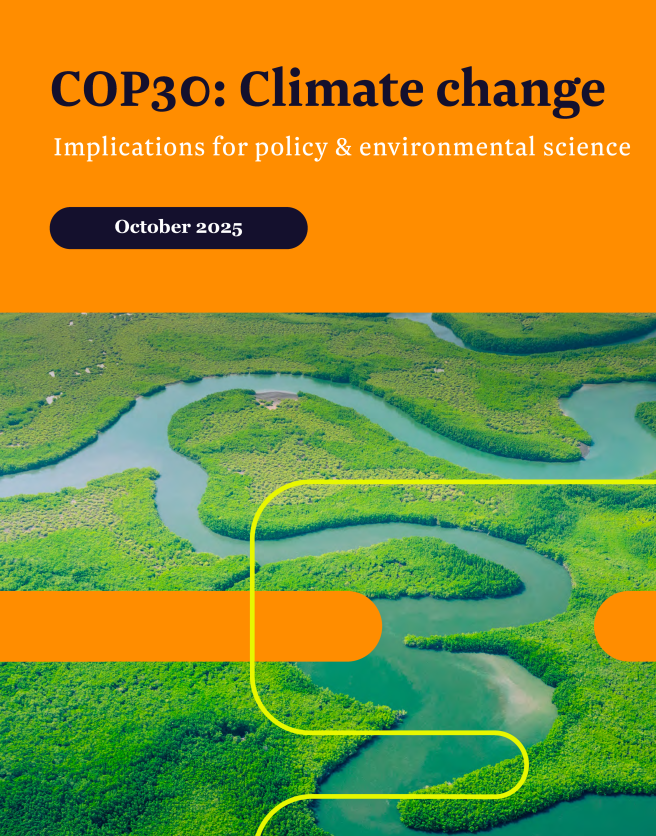 Cover of COP30 briefing